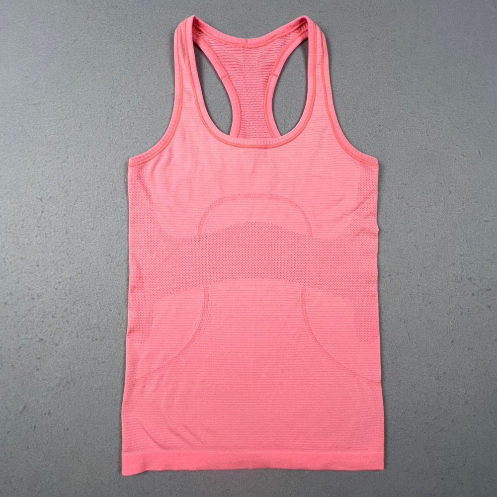 Lululemon Swiftly Tech Racerback Tank Top Womens 4 Pink Seamless Athletic Yoga